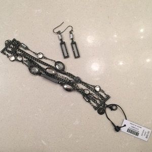 White House Black Market Earrings and Bracelet